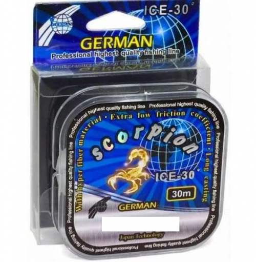 Леска зимняя GERMAN 30m 0.10mm