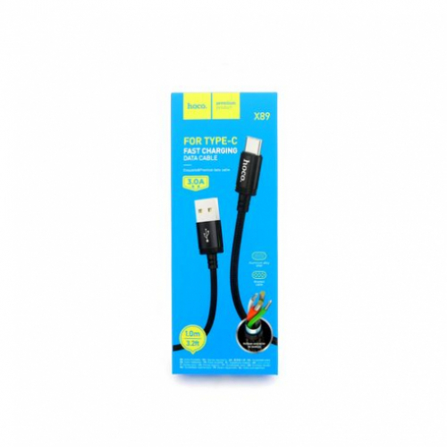 Кабель USB HOCO X89 Type-C чёрный не упакованный