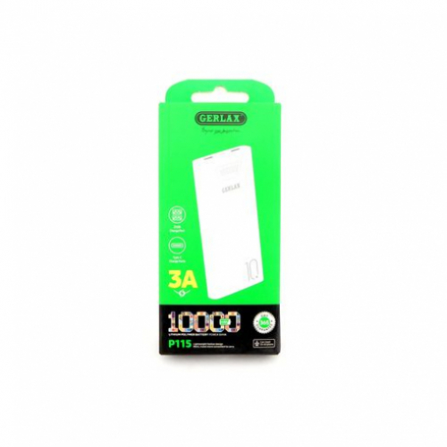 Внешний АКБ (Power bank) Gerlax P115 White 10000mAh