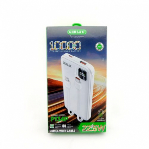 Внешний АКБ (Power bank) Gerlax P134P white 10000mAh
