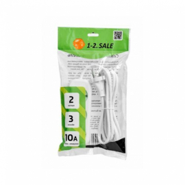Сет.удл. ПВС 2х1 3 роз.2м 10А  (корпус AБС-пластик) E1М 860458 1-2 SALE