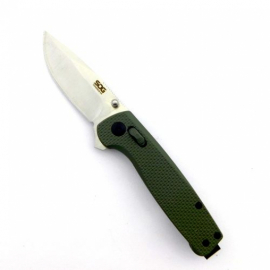 Нож  №608GN складной, пластм. рукоять, с клипсой, 18см, в коробке