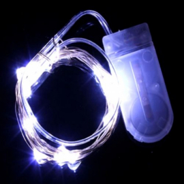 Гирлянда РОСА 5м 50 led БЕЛАЯ на бат.2*R2032
