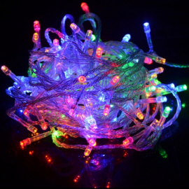Гирлянда эл. LED300 прозр. шнур БЕЛАЯ 8 режимов (к.60)