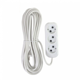Сет.удл. ПВС 2х1 3 роз 10 м 10А  (корпус AБС-пластик) E1М 860462 1-2 SALE