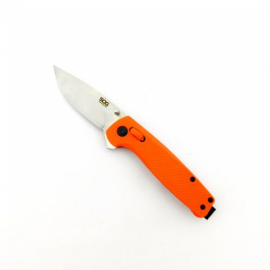 Нож  №608-OR складной, пластм. рукоять, с клипсой, 18см, в коробке