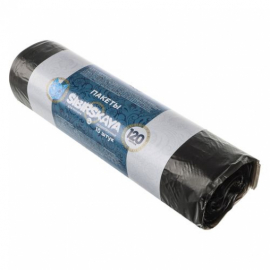 Мешки для мусора 120 л.,10 шт., стандарт, рулон GRIFON (101-008)